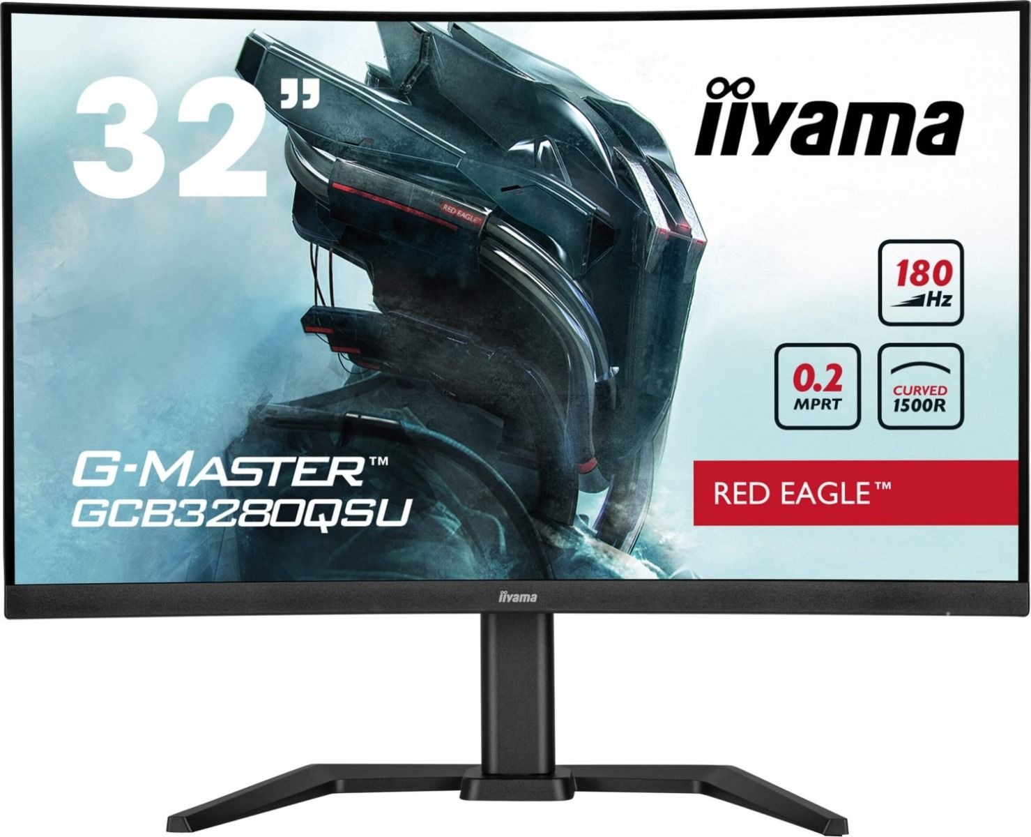 iiyama G-Master Red Eagle GCB3280QSU-B2 32" WQHD 180Hz Curved Gaming Monitor