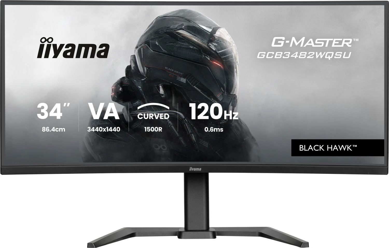 iiyama G-Master Black Hawk GCB3482WQSU-B1 34" UWQHD 120Hz Curved Gaming Monitor