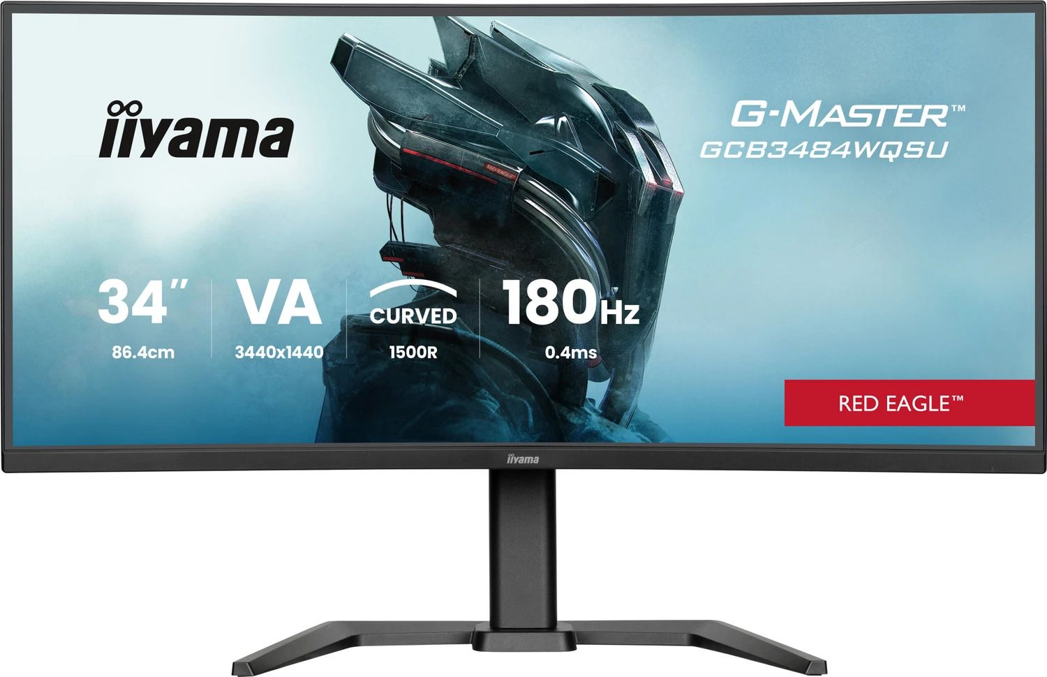 Iiyama G-Master Red Eagle GCB3484WQSU-B1 34" UWQHD 180Hz Curved gaming monitor