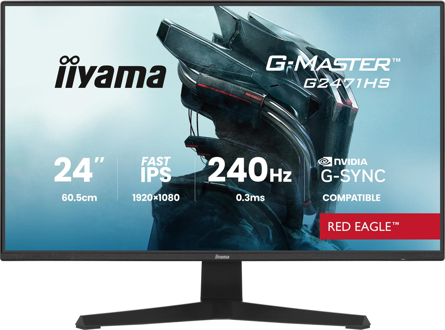 Iiyama G-Master Red Eagle G2471HS-B1 24" FHD 240Hz Gaming Monitor