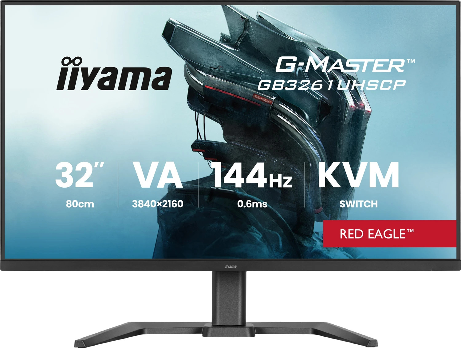 Iiyama G-Master Red Eagle GB3261UHSCP-B1 32" 4K 144Hz Gaming Monitor