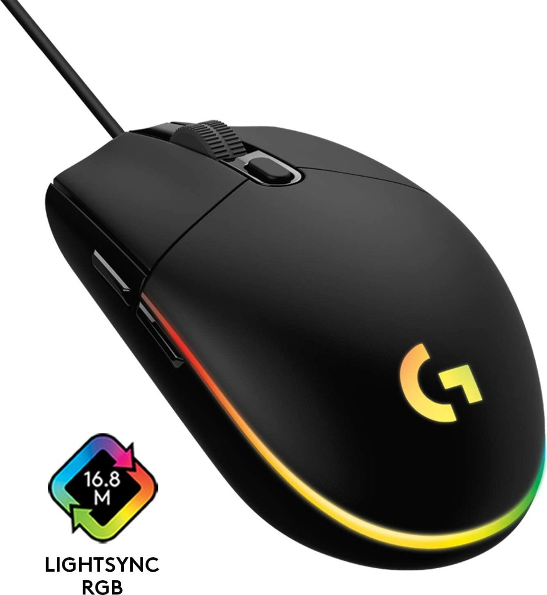 Logitech G203 Lightsync Zwart Gaming Mouse